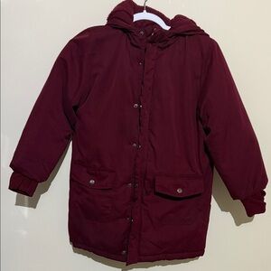 Cat & Jack Maroon Hooded coat